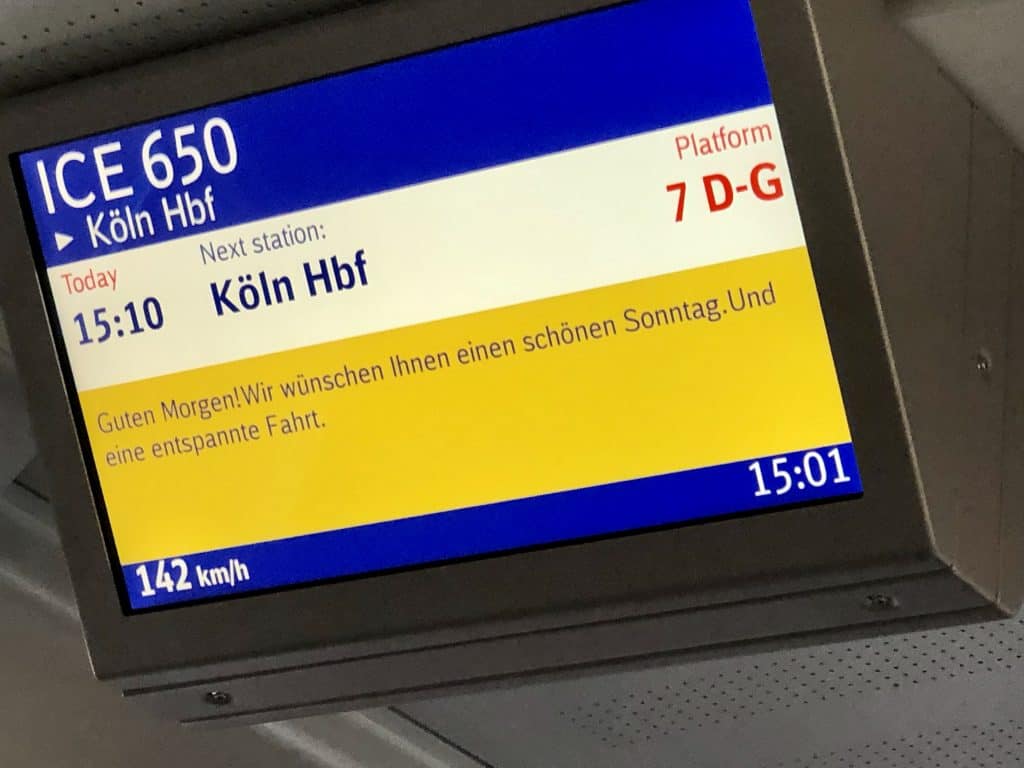 Guten Deutsche Bahn! Eine entspannte Fahrt!
