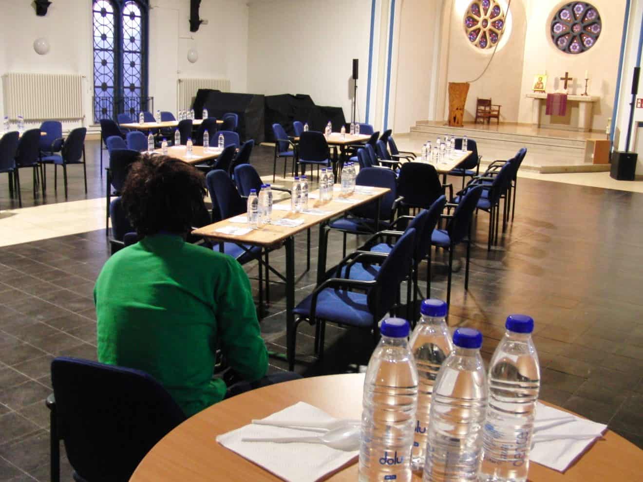 Fastenbrechen in der Kirche der Justizvollzugsanstalt Herford